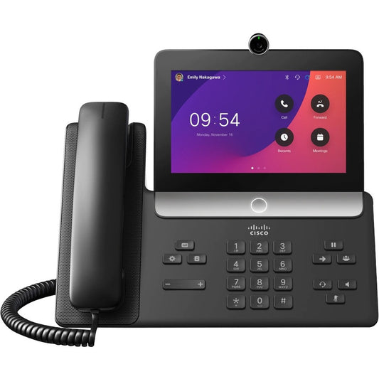 Cisco 8875 Gigabit Video IP Phone for WebEx Carbon Black - CP-8875-K9 New