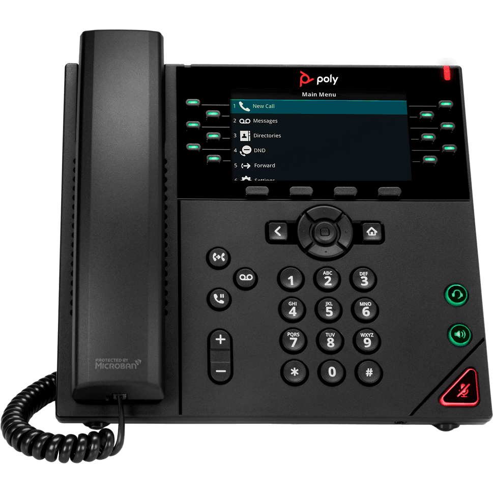 Polycom VVX450 IP Phone - VVX 450 2200-48840-025 Refurbished - POLY-VVX-450-R - Reef Telecom