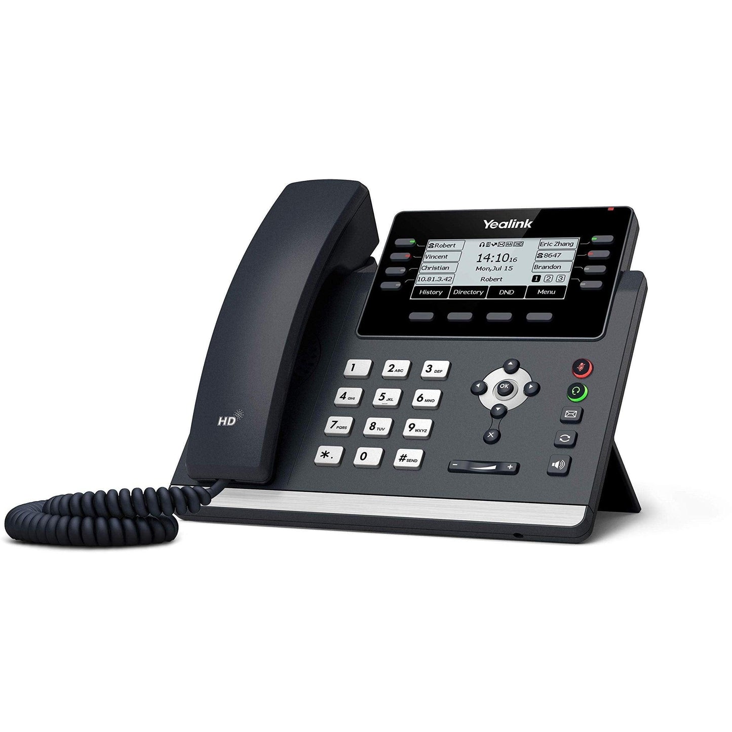 Yealink 12 Line Gigabit IP PoE Phone - YEALINK-T43U Refurbished - YEALINK-T43U-R - Reef Telecom