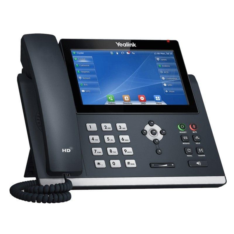 Yealink 7" Touchscreen 16 Line Gigabit IP PoE Phone - YEALINK-T48U Refurbished - YEALINK-T48U-R - Reef Telecom