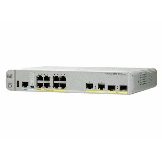 Cisco Catalyst 3560 8 Port Gigabit Switch POE - WS-C3560CX-8PC-S - WS-C3560CX-8PC-S-R - Reef Telecom