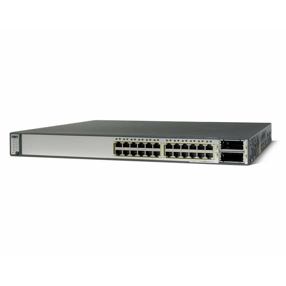 Cisco Catalyst 3750E 24 Port Gigabit Switch - WS-C3750E-24PD-S - WS-C3750E-24PD-S - Reef Telecom