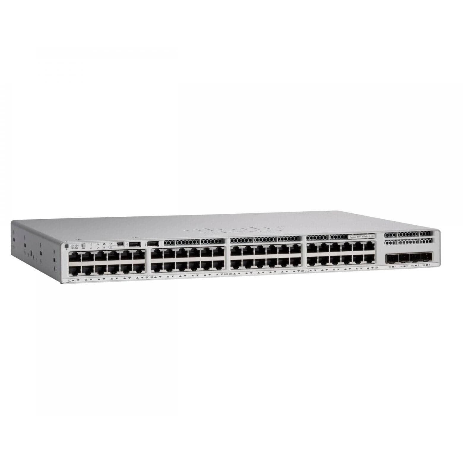 Cisco Catalyst 9200L 48-port partial PoE+ 4x10G uplink Switch, Network Essential - C9200L-48PL-4X-E Refurbished - C9200L-48PL-4X-E-R - Reef Telecom