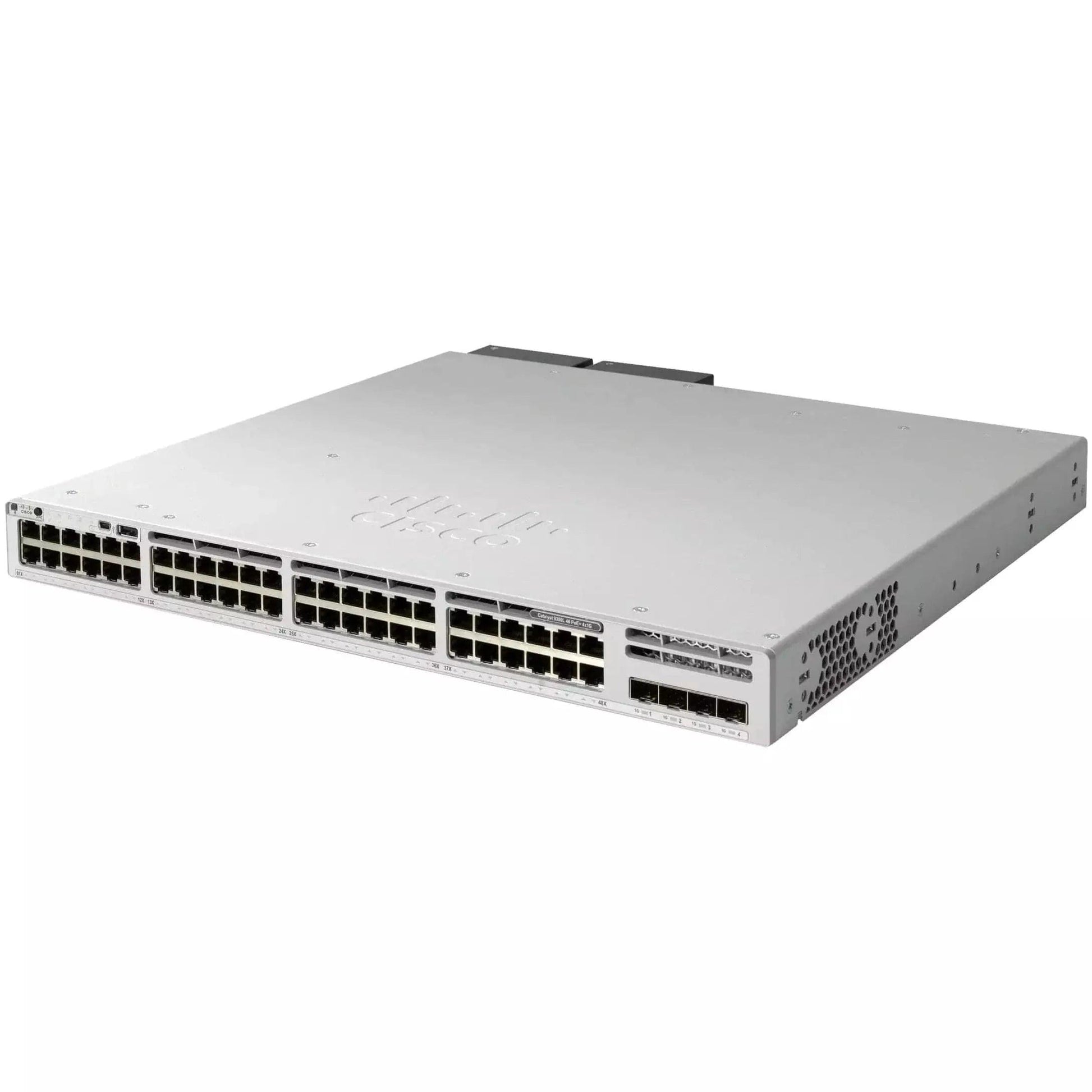 Cisco Catalyst 9300 48-port 1G copper with fixed 4x10G/1G SFP+ uplinks, full PoE+ Network Essentials - C9300L-48PF-4X-E - Refurbished - C9300L-48PF-4X-E-R - Reef Telecom