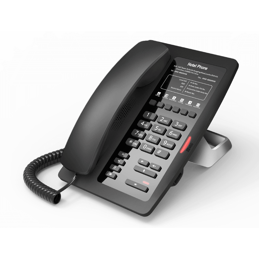 Fanvil Black H3W WiFi 2 Line SIP Hospitality PoE Phone - FANVIL-H3W-B - New - FANVIL-H3W-B - Reef Telecom