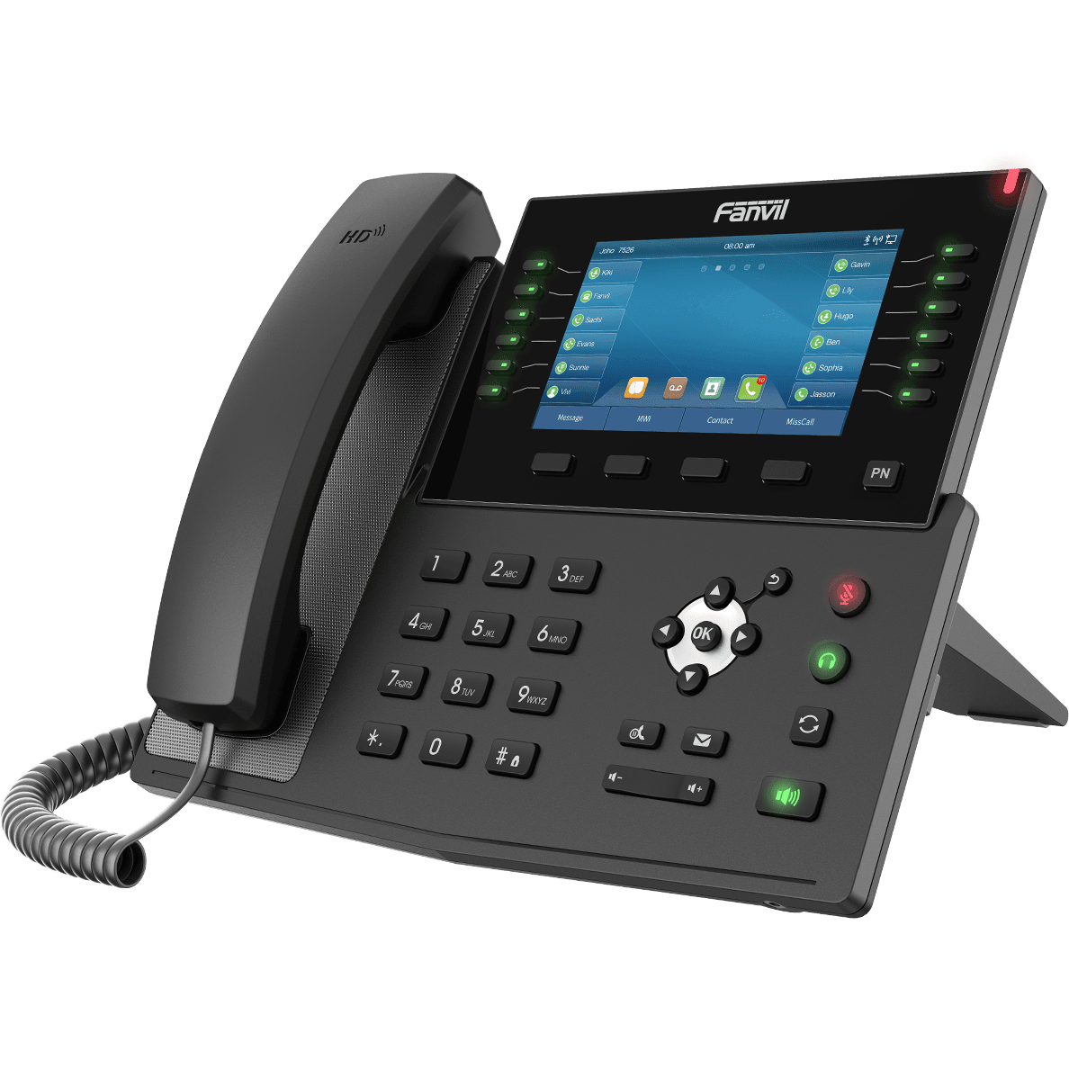 Fanvil X7C 5" Color Display 20 Line SIP PoE Gigabit IP Phone w/ Bluetooth - FANVIL-X7C - New - FANVIL-X7C - Reef Telecom