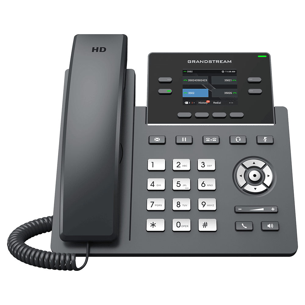 Grandstream Carrier-Grade 4 Line PoE IP Phone - GRANDSTREAM-GRP2612G New - GRANDSTREAM-GRP2612G - Reef Telecom