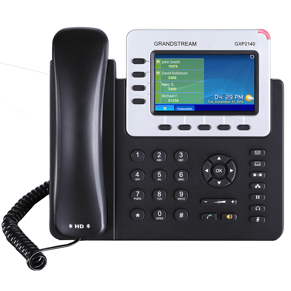 Grandstream Enterprise 4 Line PoE IP Phone - GRANDSTREAM-GXP2140 New - GRANDSTREAM-GXP2140 - Reef Telecom