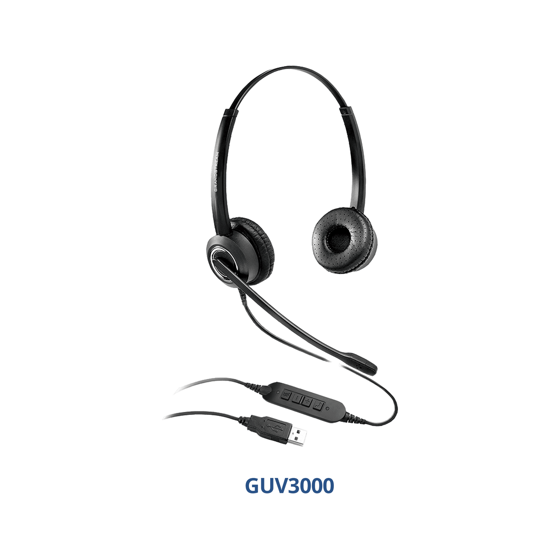 Grandstream HD USB Headsets with Noise Canceling Mic - GRANDSTREAM-GUV3000 New - GRANDSTREAM-GUV3000 - Reef Telecom