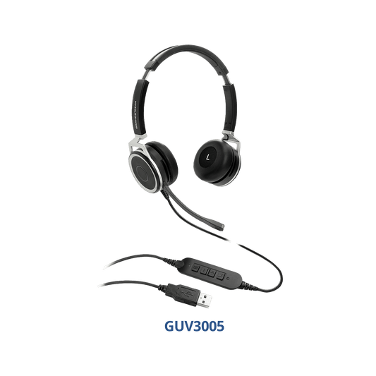 Grandstream HD USB Headsets with Noise Canceling Mic - GRANDSTREAM-GUV3005 New - GRANDSTREAM-GUV3005 - Reef Telecom