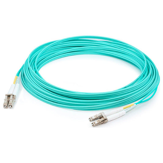 LC to LC 10M Aqua 10-GiG Multimode Duplex Fiber Cable 50/125 OM3 - GMD5LCLC2-10 New - GMD5LCLC2-10 - Reef Telecom