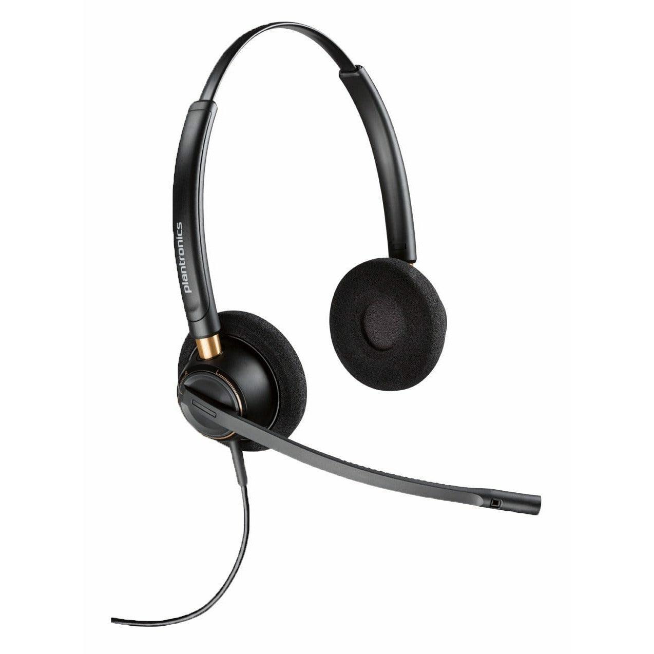 POLY/PLANTRONICS EncorePro 500 Series Noise-Canceling Wired Stereo Headset (200-89434-01) - PLAN-ENCOREPRO-HW520 New - PLAN-ENCOREPRO-HW520 - Reef Telecom