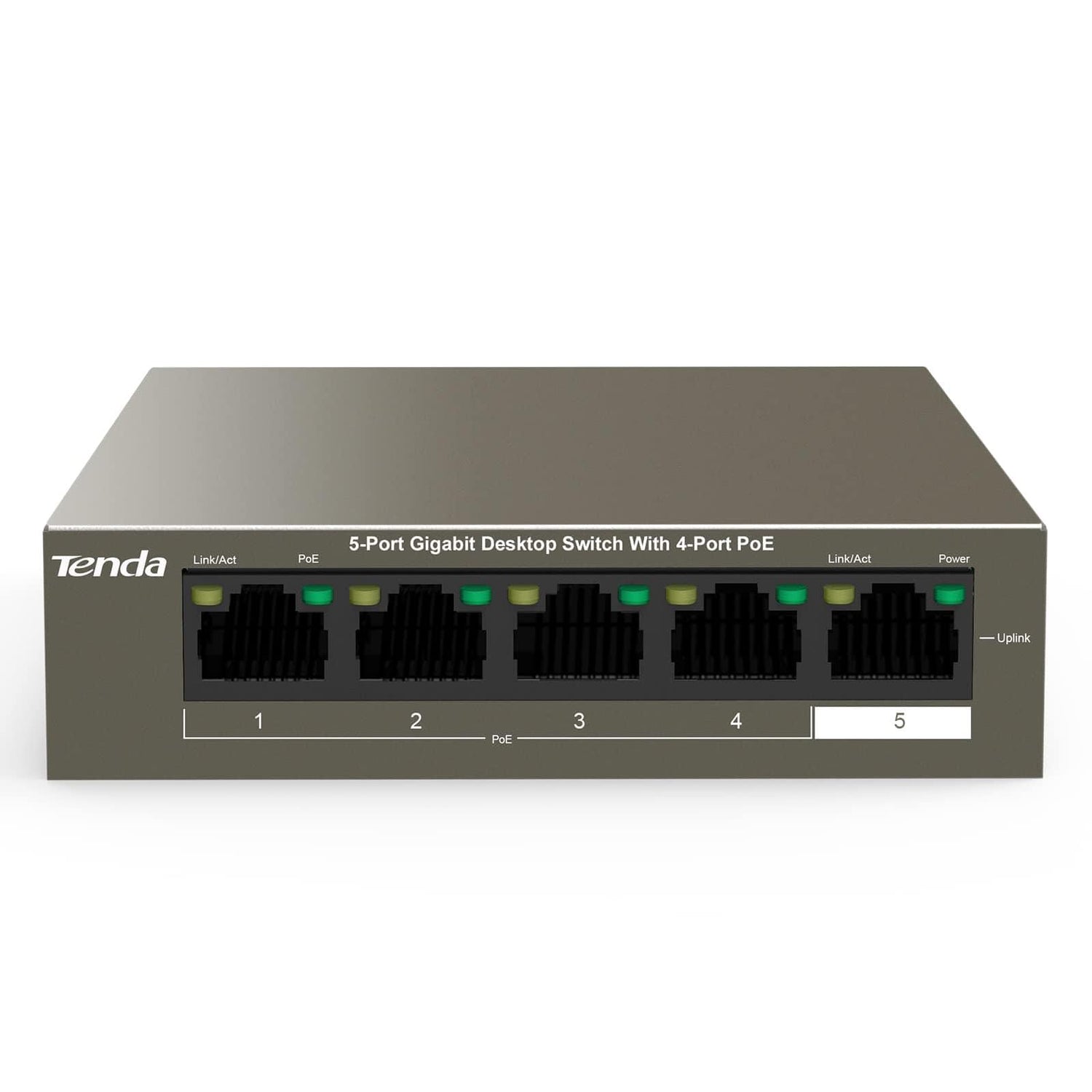 Tenda TEG1105P-4-63W 5-Port PoE Unmanaged Gigabit Switch - TEG1105P-4-63W - New - TEG1105P-4-63W - Reef Telecom